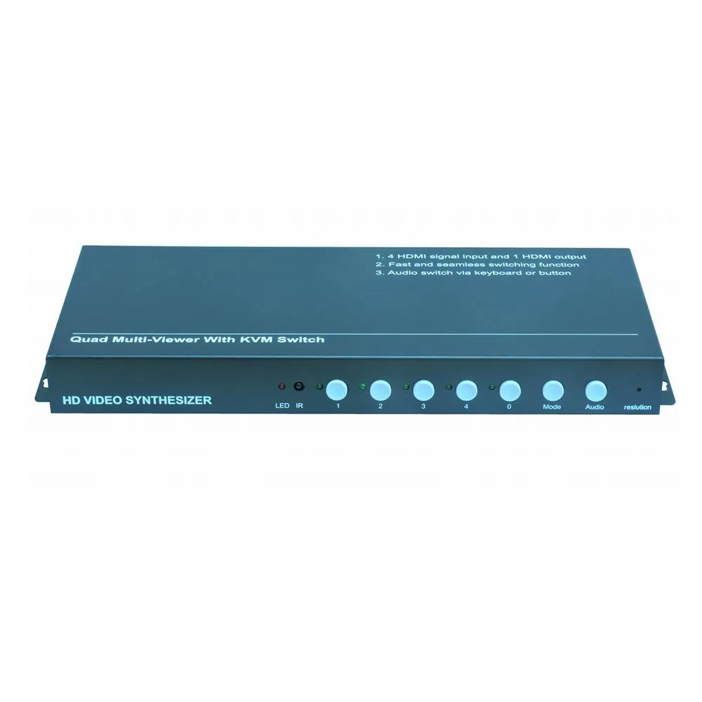 1080P@60hz HDMI Seamless 4x1 Switchers with KVM