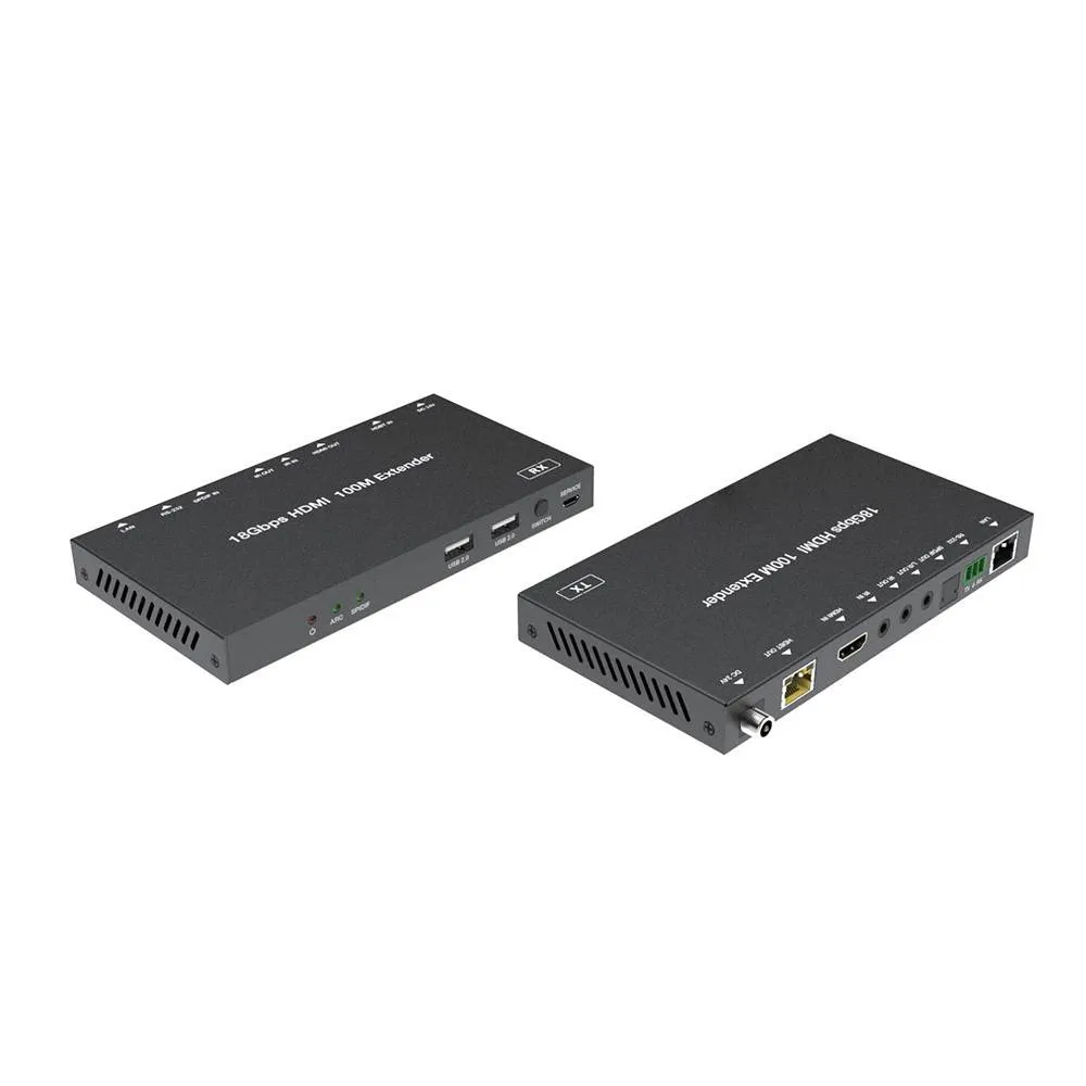 1080P@60hz 100m 4K@60hz 90m HDMI HDR POC HDBaseT Extenders with ARC and USB2.0 - Image 2