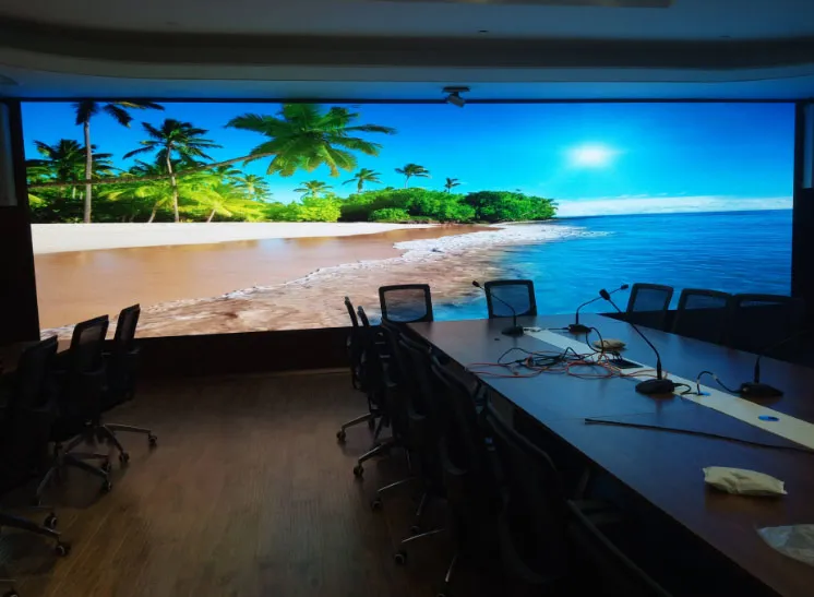 LED screen in conference room